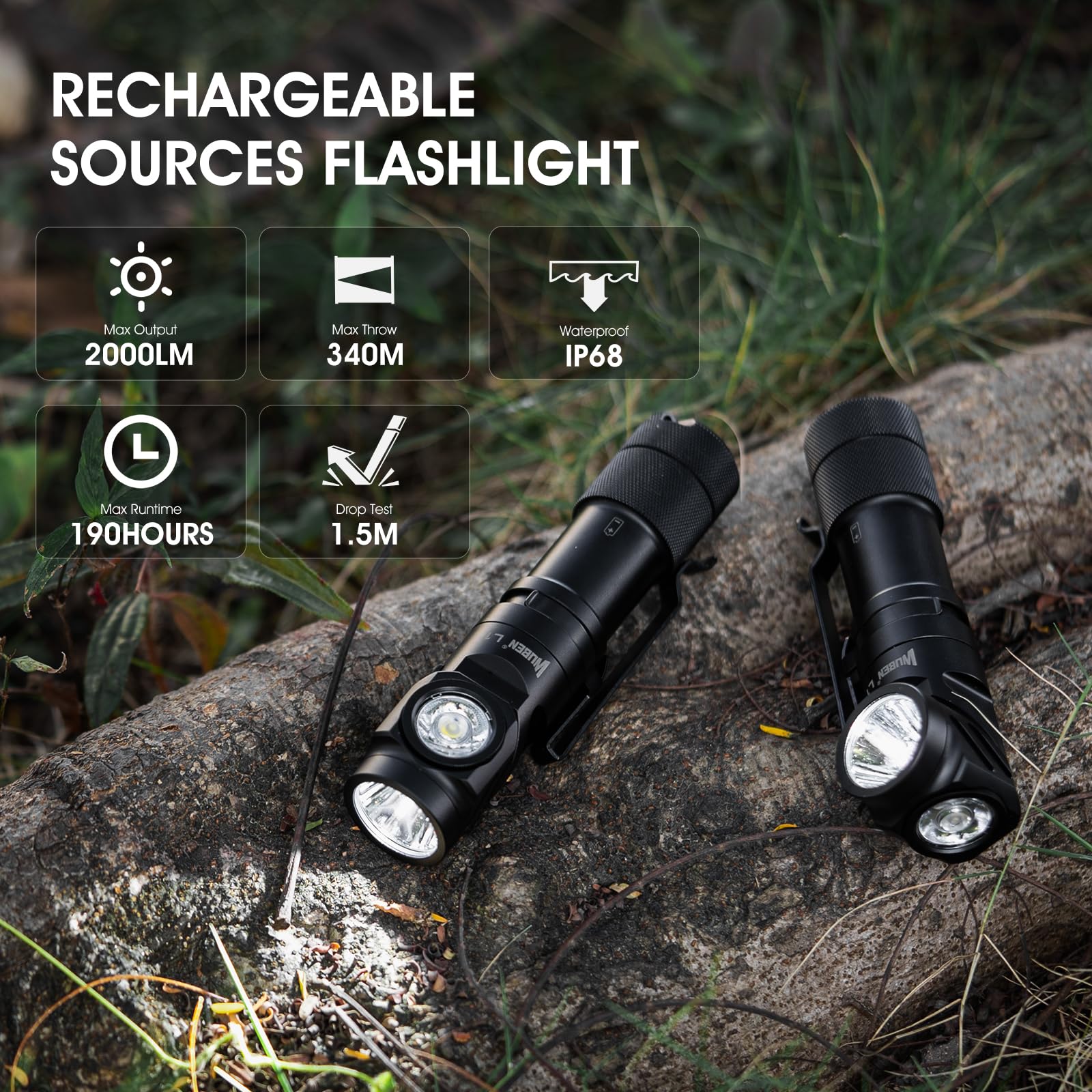 Foto 2 | Linterna Wuben L1 Led Recargable 2000 Lúmenes Ip68 - Venta Internacional.