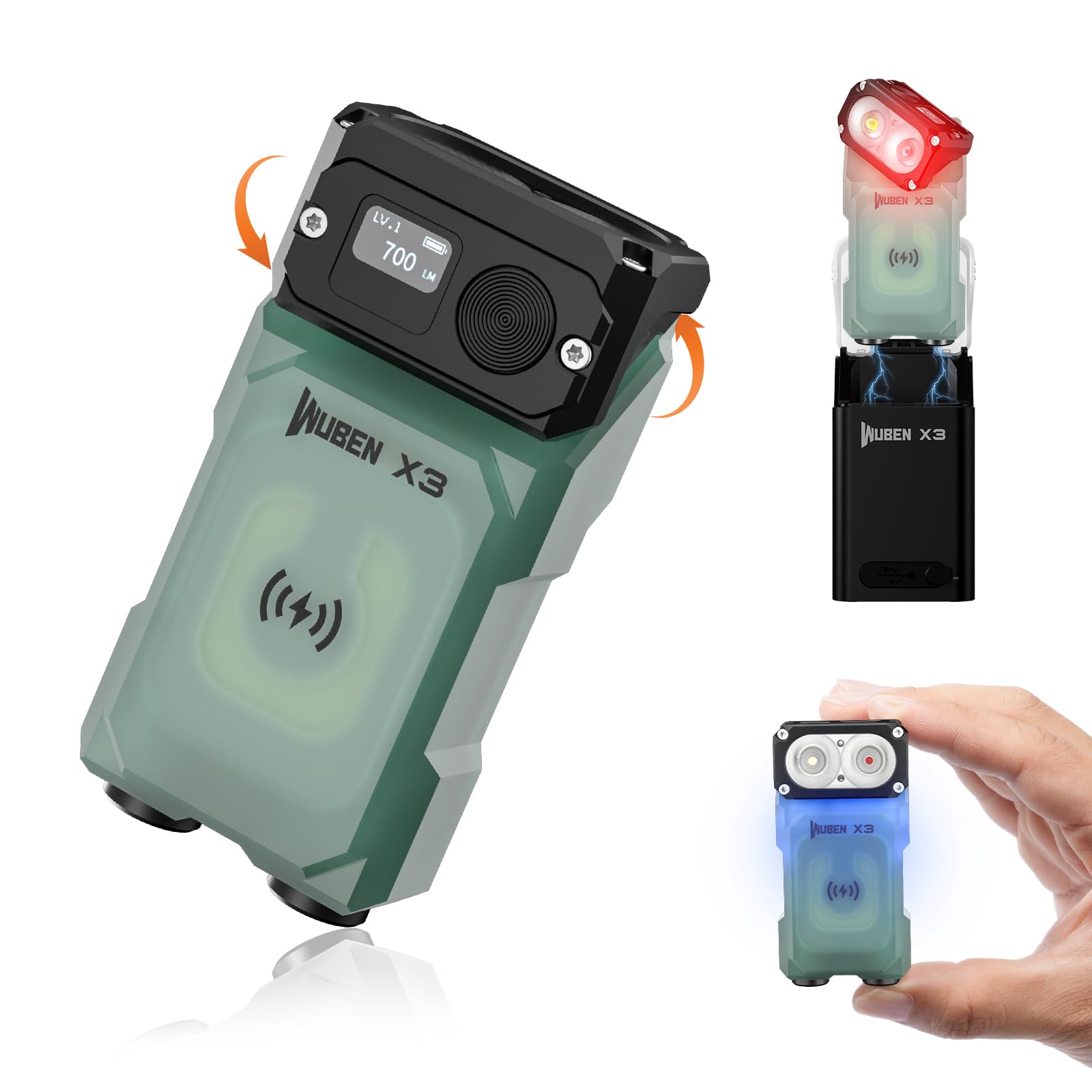 Foto 2 pulgar | Linterna Wuben X3 Mini 700lm Recargable Ip65 A Prueba De Agua - Venta Internacional.