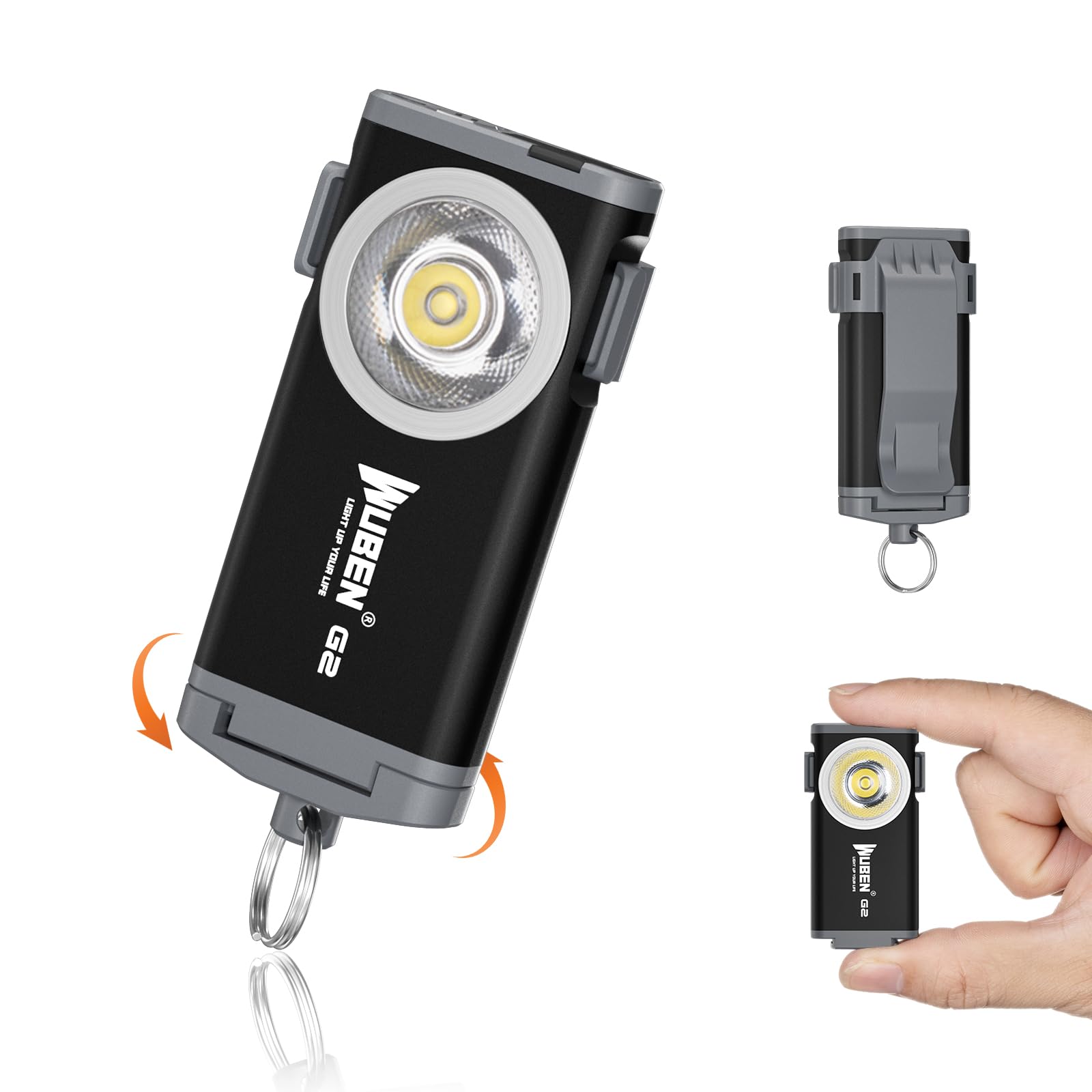 Foto 1 | Llavero Recargable Con Linterna Wuben G2  500 Lúmenes  Color Negro - Venta Internacional.