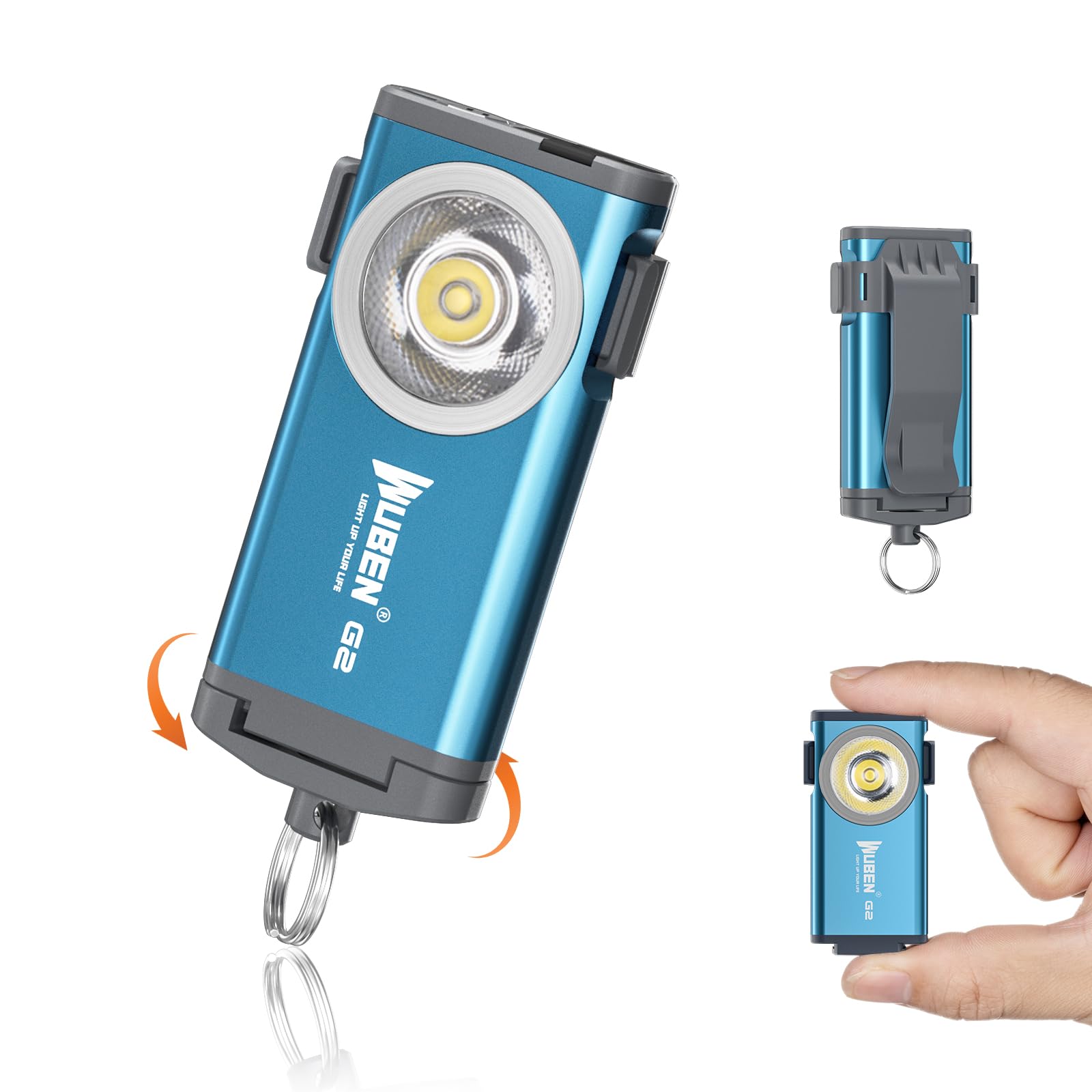 Foto 2 pulgar | Linterna Wuben G2 Led 500 Lúmenes Recargable Azul - Venta Internacional.