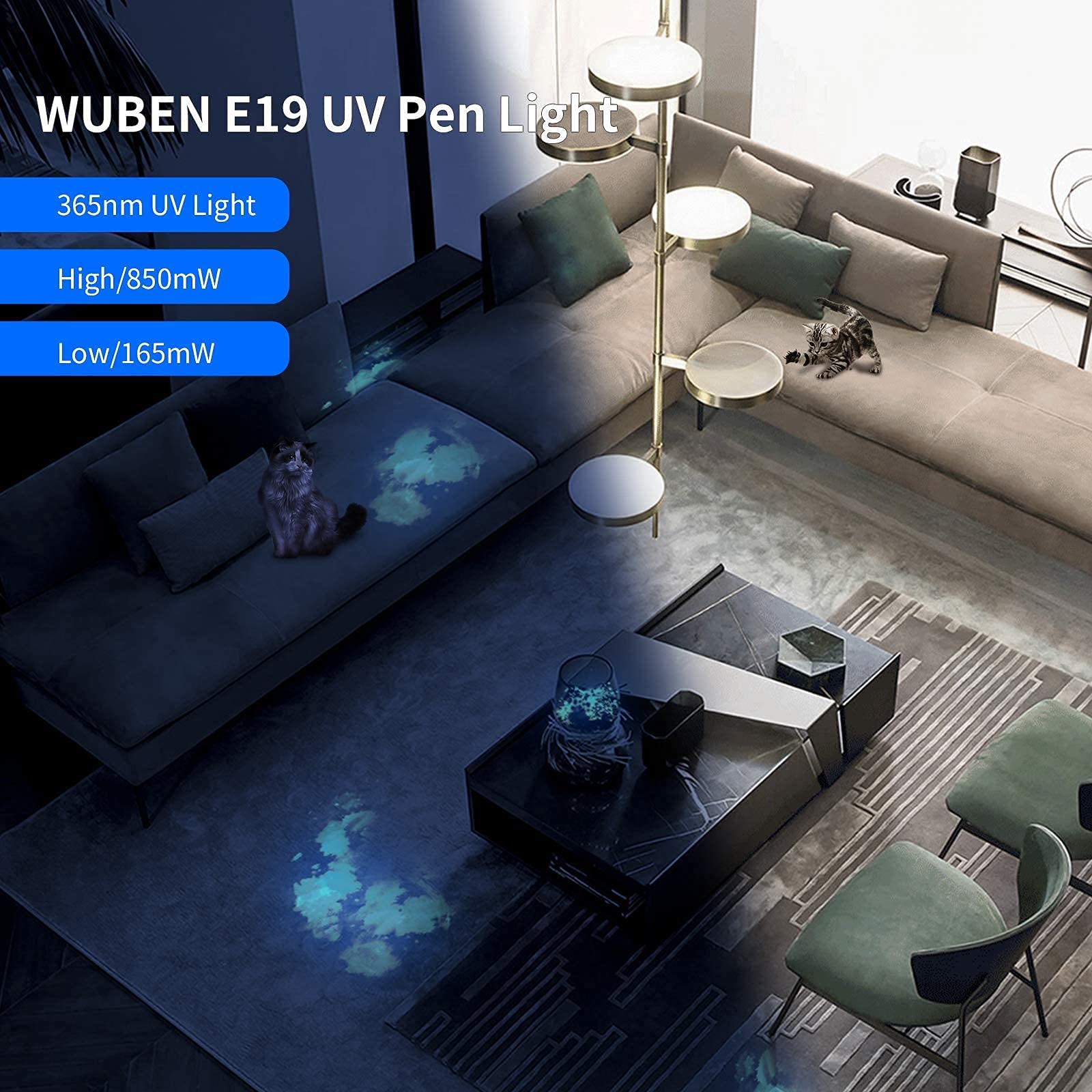 Foto 5 | Linterna Uv Con Bolígrafo Wuben E19  365 Nm  Detector De Luz Negra Ip68 - Venta Internacional.