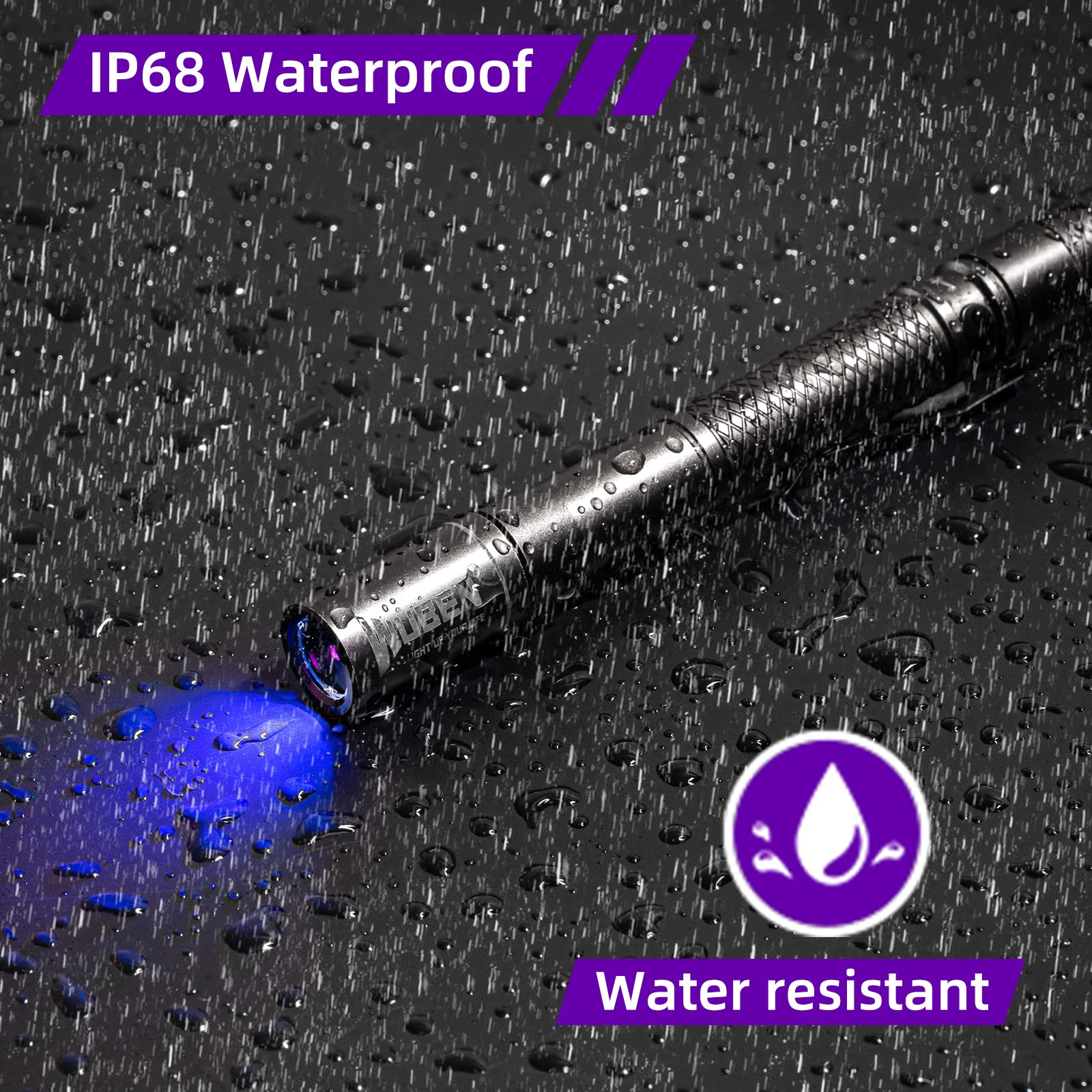 Foto 7 pulgar | Linterna Uv Con Bolígrafo Wuben E19  365 Nm  Detector De Luz Negra Ip68 - Venta Internacional.