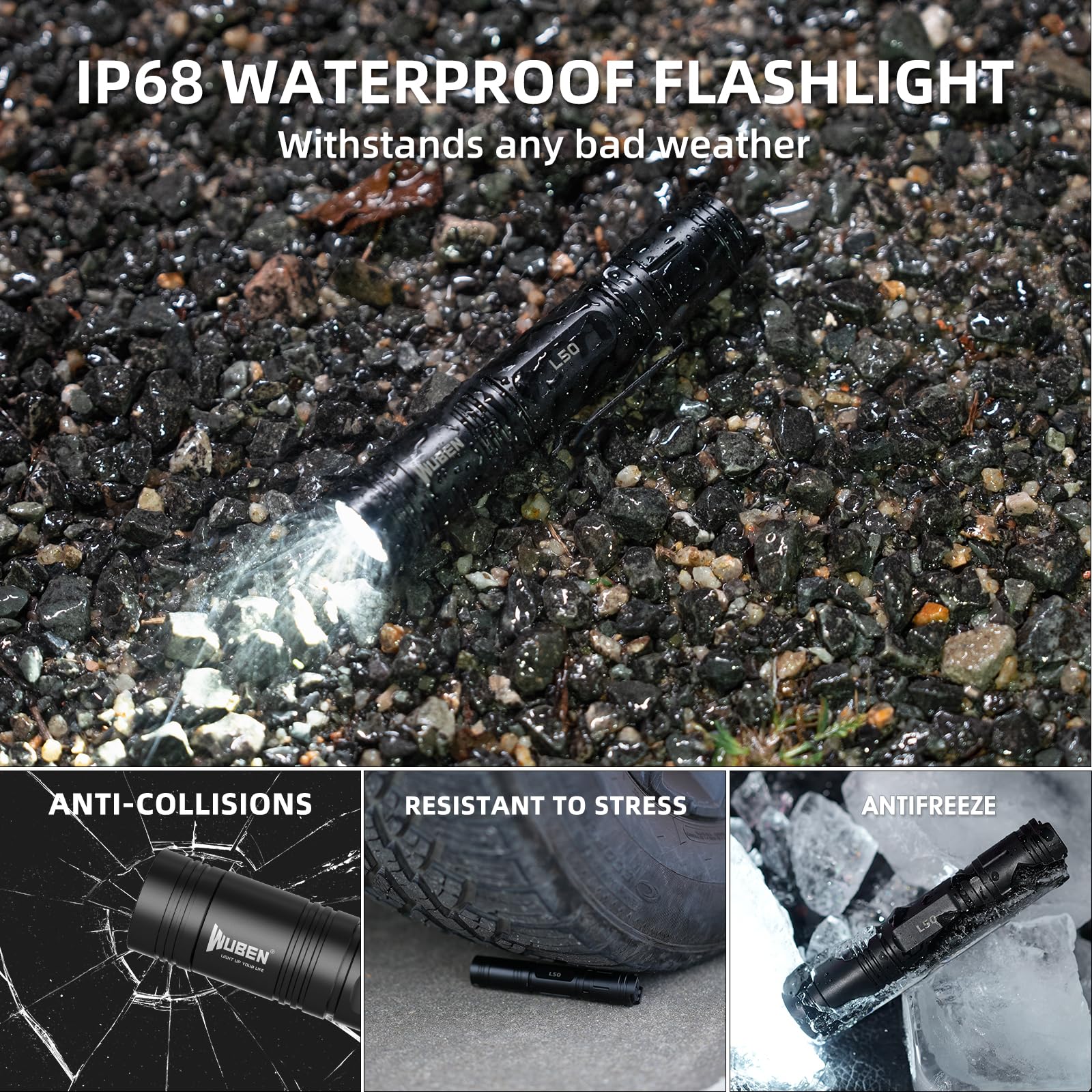 Foto 7 pulgar | Linterna Led Wuben L50 Recargable 1200 Lúmenes IP68 - Venta Internacional