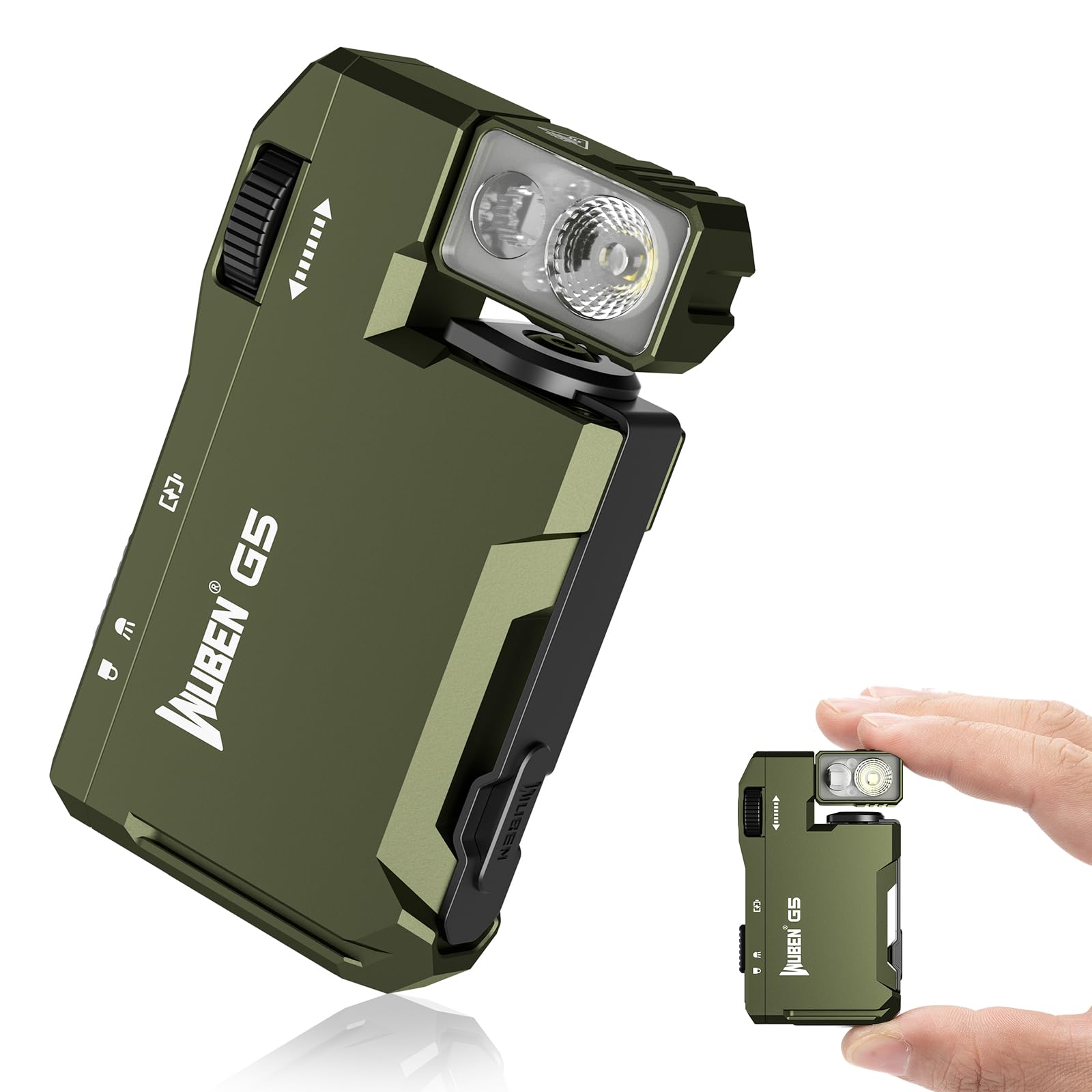 Foto 3 pulgar | Linterna Wuben G5 Recargable EDC 400 Lúmenes IP68 Verde