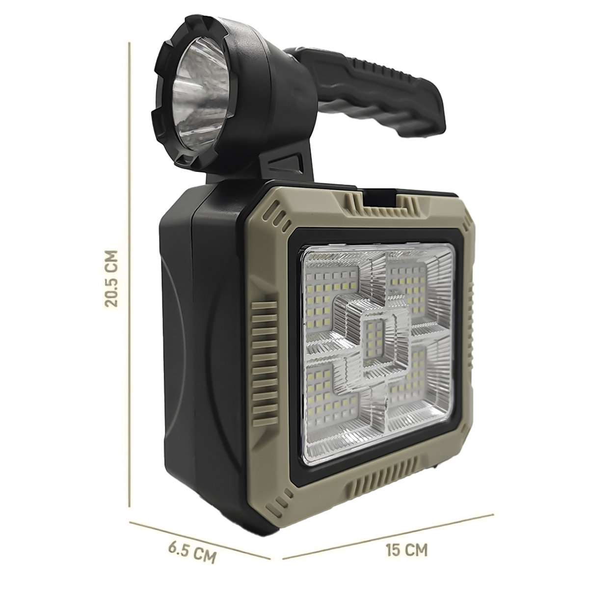 Foto 4 pulgar | Linterna Led Portátil Eléctrica Con Panel Solar  Beautifull Home Incluye  Set De Herramientas