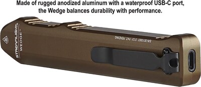 Foto 5 | Linterna Streamlight Wedge De 300 Lúmenes Con Usb-c Coyote - Venta Internacional.