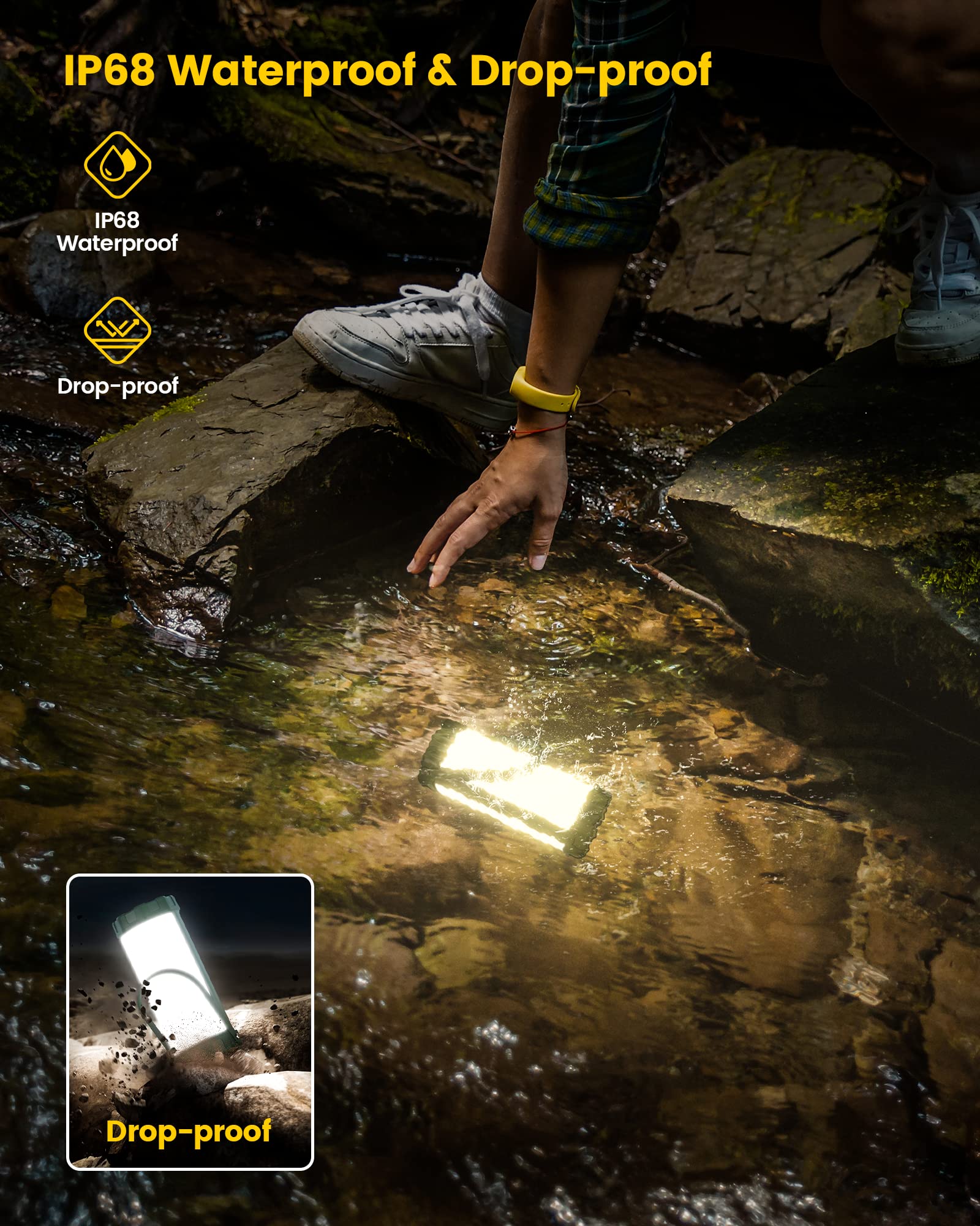 Foto 6 pulgar | Farol De Camping Glocusent Survival 106 Led 1200 Lm Ip68 80 Horas - Venta Internacional.