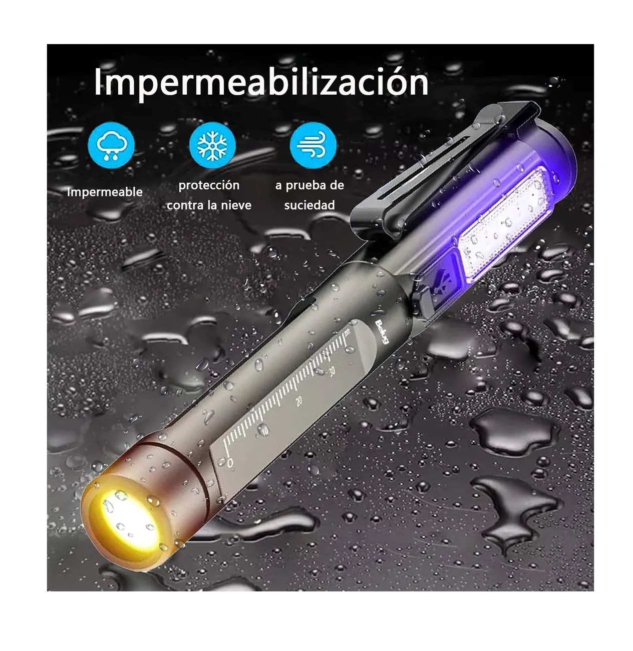 Foto 5 pulgar | Lámpara Médica Portátil Recargable Para Diagnóstico 3colores