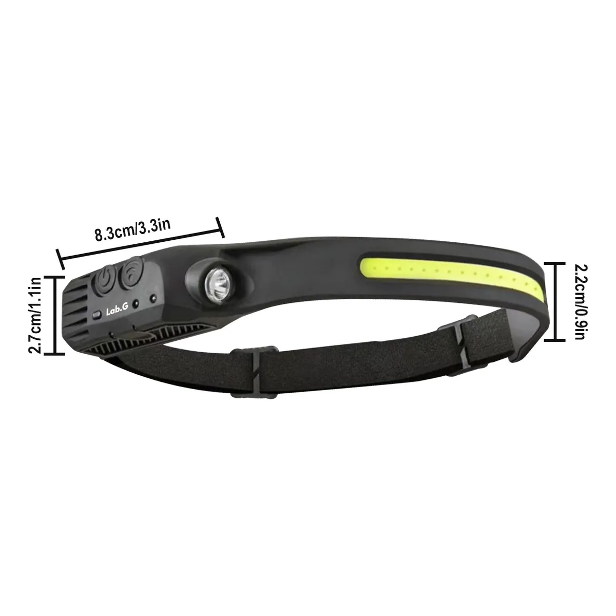 Foto 3 pulgar | Lámpara Faro Led Lab.g Con Sensor Recargable Impermeable Negro