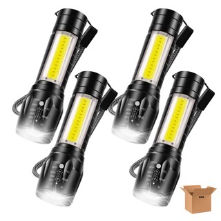 Foto 1 | Juego De 4 Lamparas Belug Tactica Recargable Led Negro