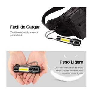Foto 3 | Linterna Recargable Led 2000lm 4 Piezas