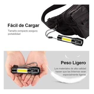 Foto 5 | Linterna Recargable Led 2000lm 4 Piezas
