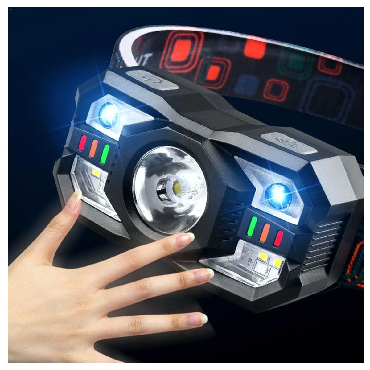 Foto 8 pulgar | Lampara Linterna Tipo Minero Led Sensor De Mano Ajustable 45° Recargable