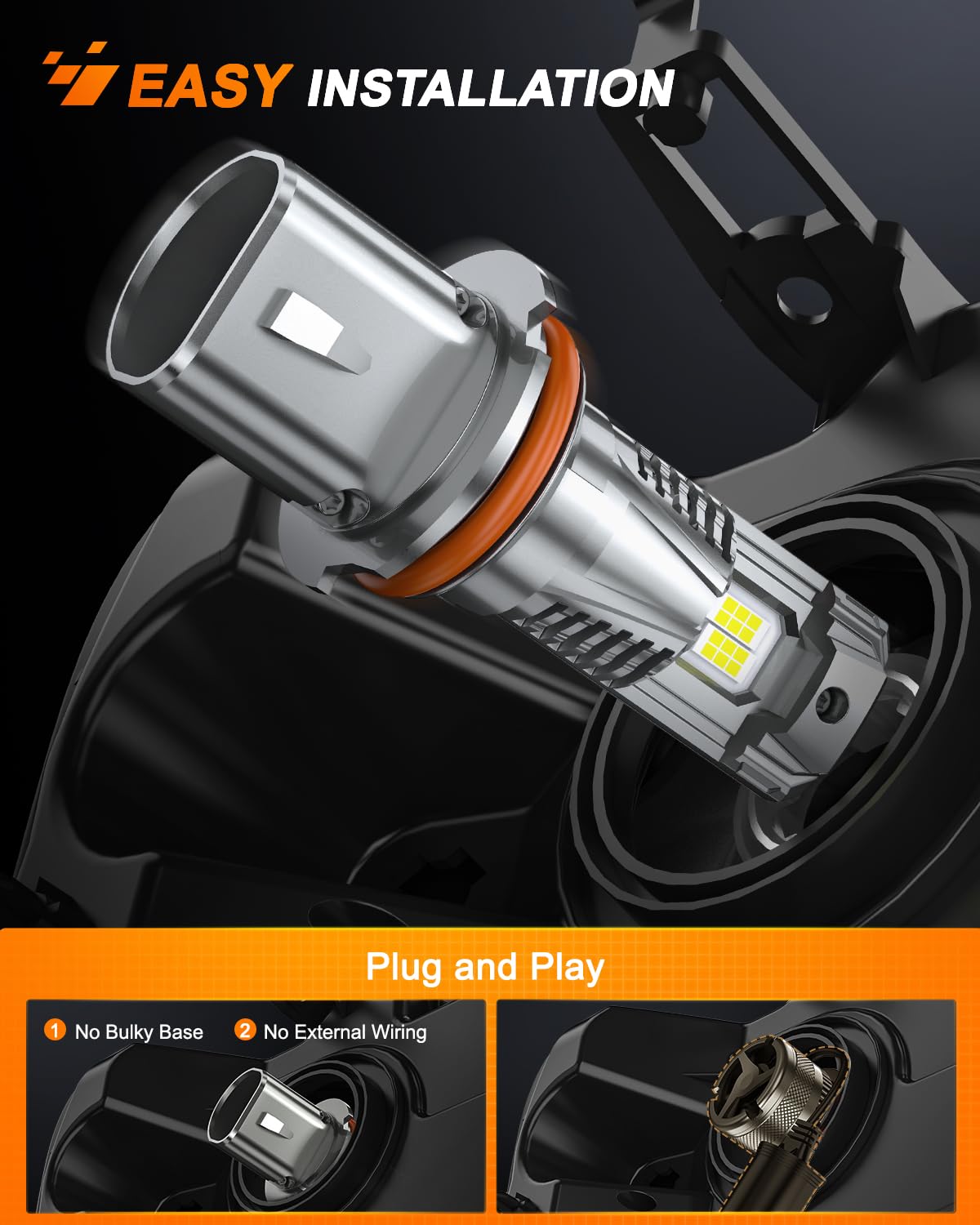 Foto 5 | Bombillas Halógenas Nilight 9004, 17000 Lm, 6000 K, Color Blanco Frío, Paquete De 2 - Venta Internacional.