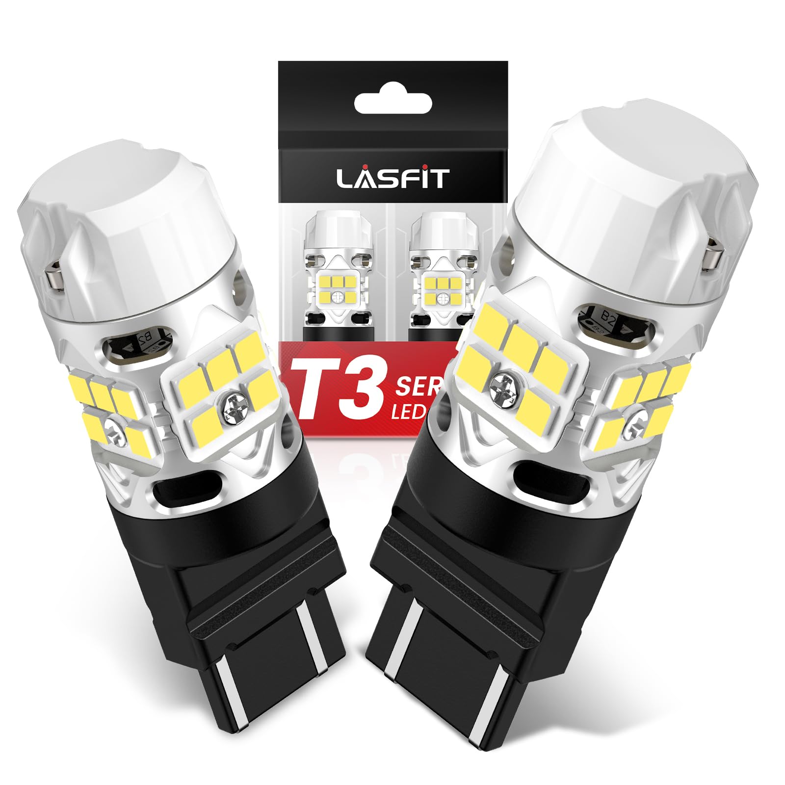 Foto 2 pulgar | Bombilla Led De Respaldo Con Luz Trasera Lasfit T3 Wt21w Para Ford - Venta Internacional.