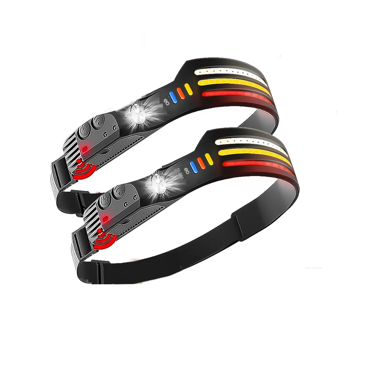 Foto 2 pulgar | Par Lámpara De Cabeza Led Recargable Con Sensor Tricolor  Ipx5eo Safe Importsesi-20402multicolor
