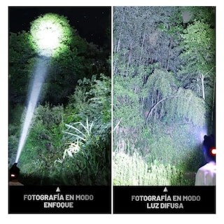 Foto 4 | Lámpara De Cabeza Recargable Minera Con Luz Trasera 6 Modos Lab.g Negra Con Naranja