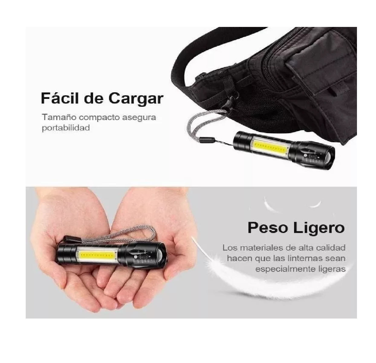Foto 3 pulgar | Set Lámpara Táctica Eo Safe Imports color Negro 5 PZAS