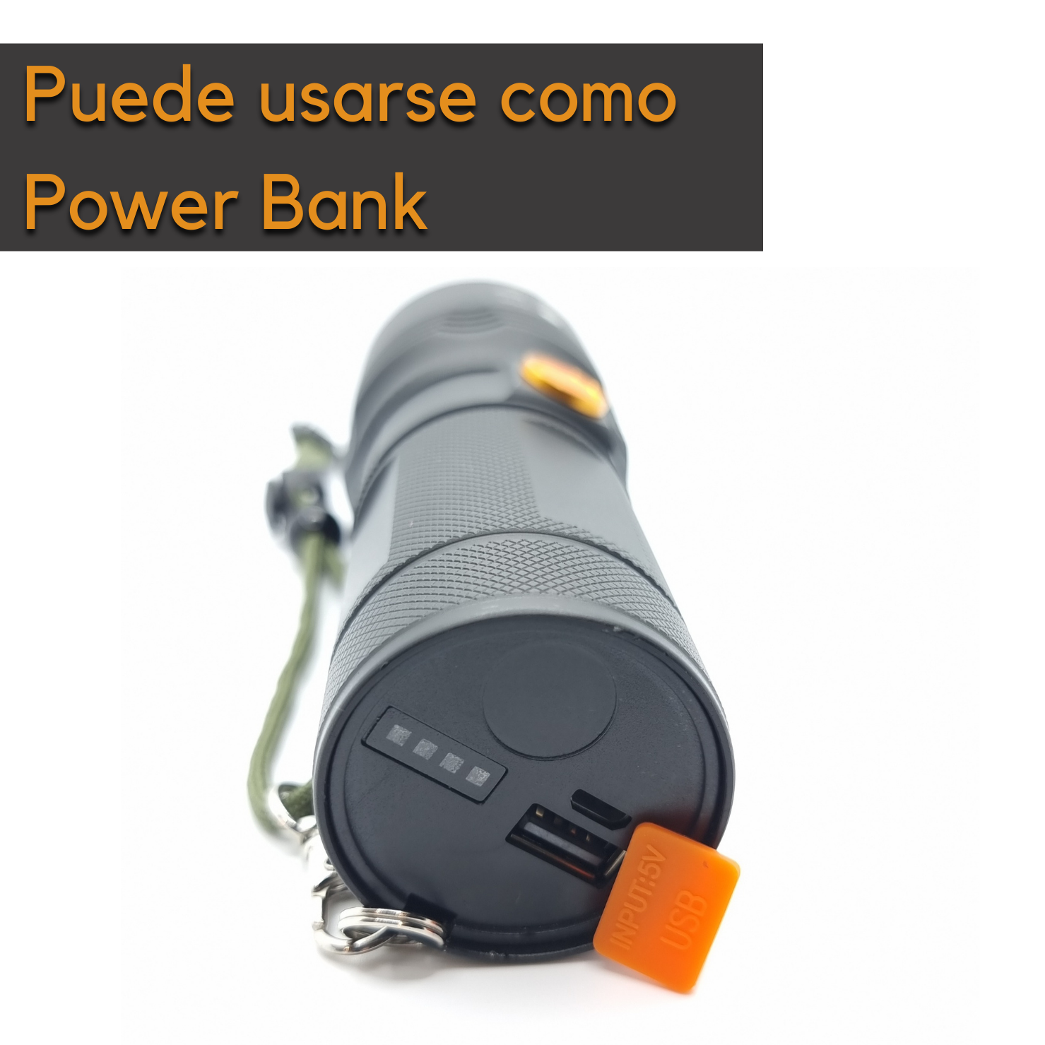 Foto 3 pulgar | Lámpara Táctica Recargable Goldring con Power Bank Y Zoom Óptico de Enfoque