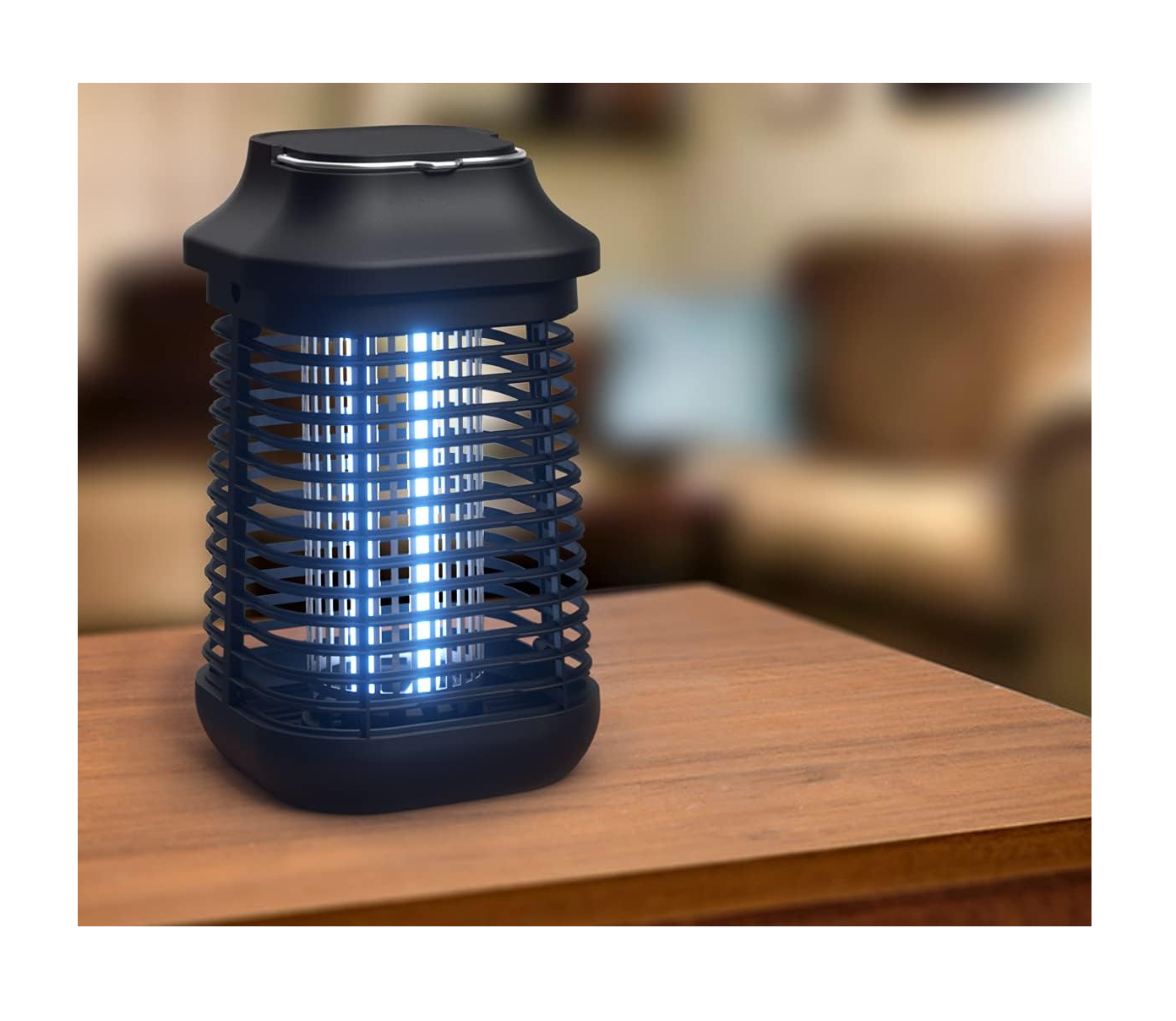 Foto 5 pulgar | Lámpara Repelente Eléctrica Mata Mosquitos 4200v Belug color Negro