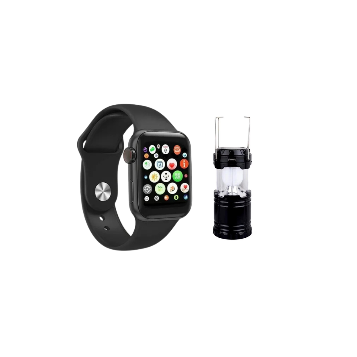 Foto 2 pulgar | Lámpara Dosyu T500-QY5800 NG color Negro para Camping Solar Recargable y Smartwatch