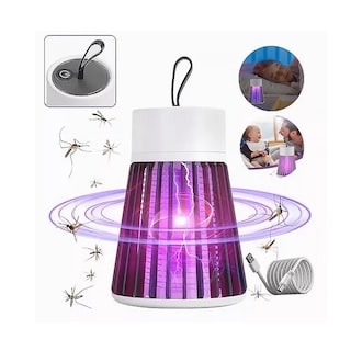Foto 2 | Lámpara Mata Mosquitos Repelente Uv Eléctrica Mosca Usb 5w Eo Safe Imports Esi-8946 Gris