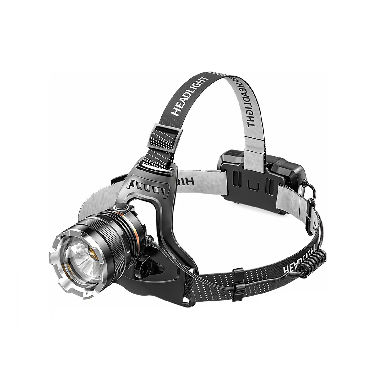 Linterna Led Minera Belug Negro Recargable USB con Sensor