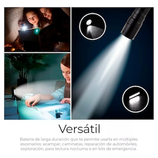 Foto 6 | Linterna Recargable LED 2000lm con Zoom Resistente al Agua