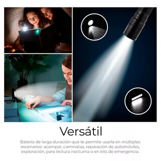 Foto 6 | Lámpara Recargable LED 2000 lm con Zoom Resistente al Agua