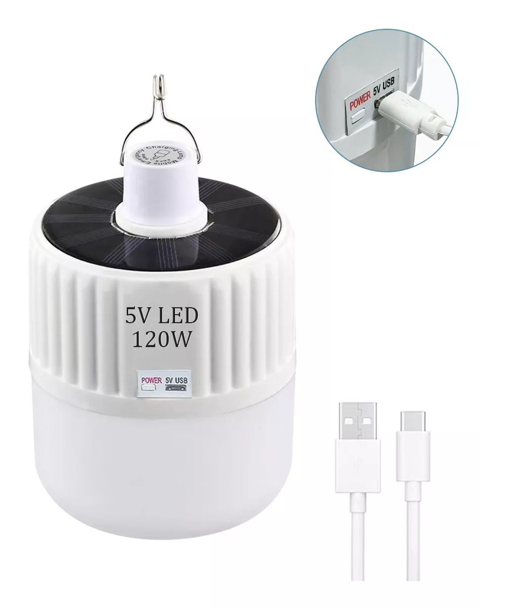 Foto 4 pulgar | Lámpara de Emergencia Belug Blanca 120w Portátil Recargable