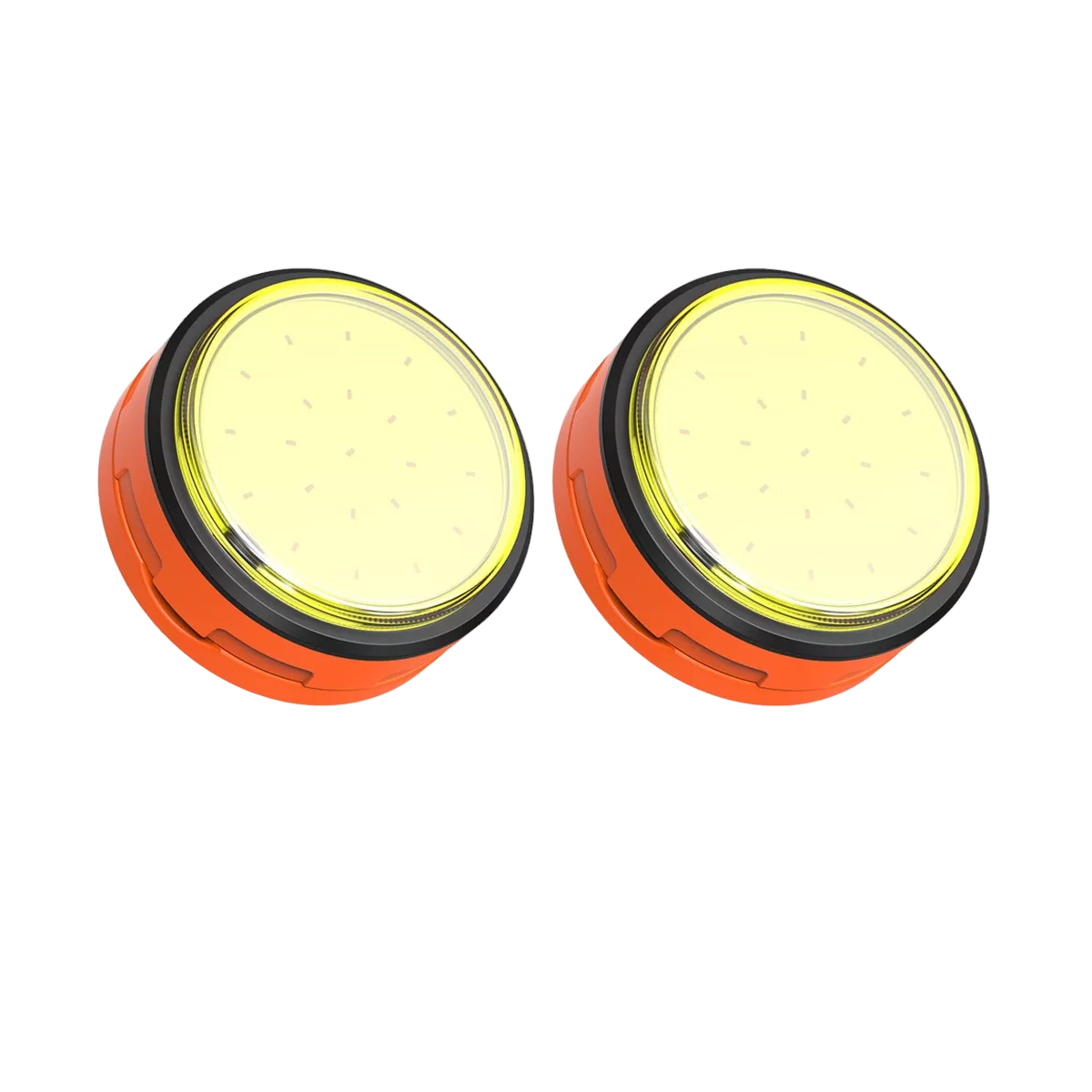 Lámparas Recargables Led Linterna Táctica Potente Minero 2pz Naranja