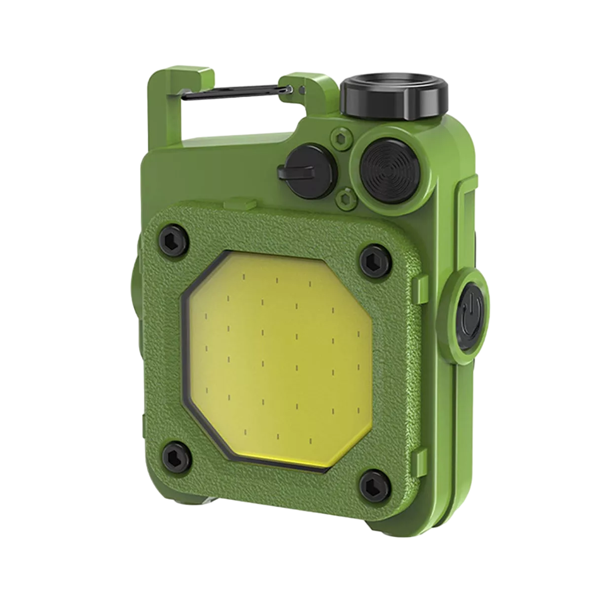 Lámpara Táctica Camping Linterna Led USB Recargable Portátil Verde