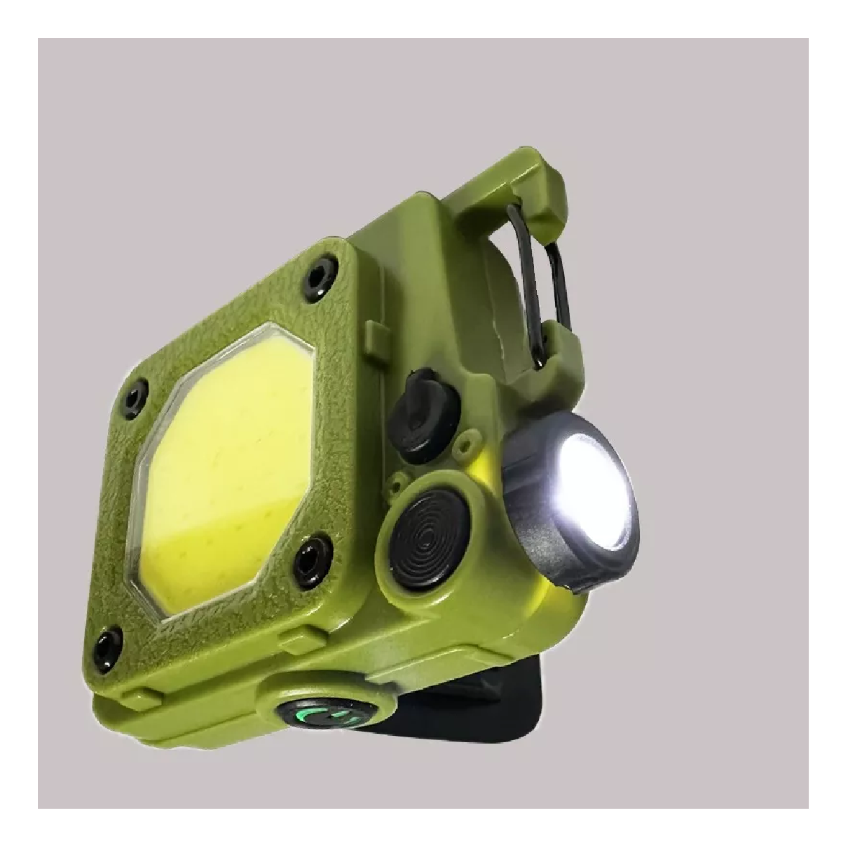 Foto 4 pulgar | Lámpara Táctica Camping Linterna Led USB Recargable Portátil Verde