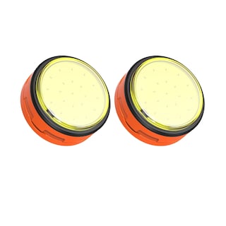 Foto 1 | Lamparas Recargables Led Linterna Tactica Potente Minero 2pz Naranja