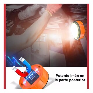 Foto 2 | Lamparas Recargables Led Linterna Tactica Potente Minero 2pz Naranja