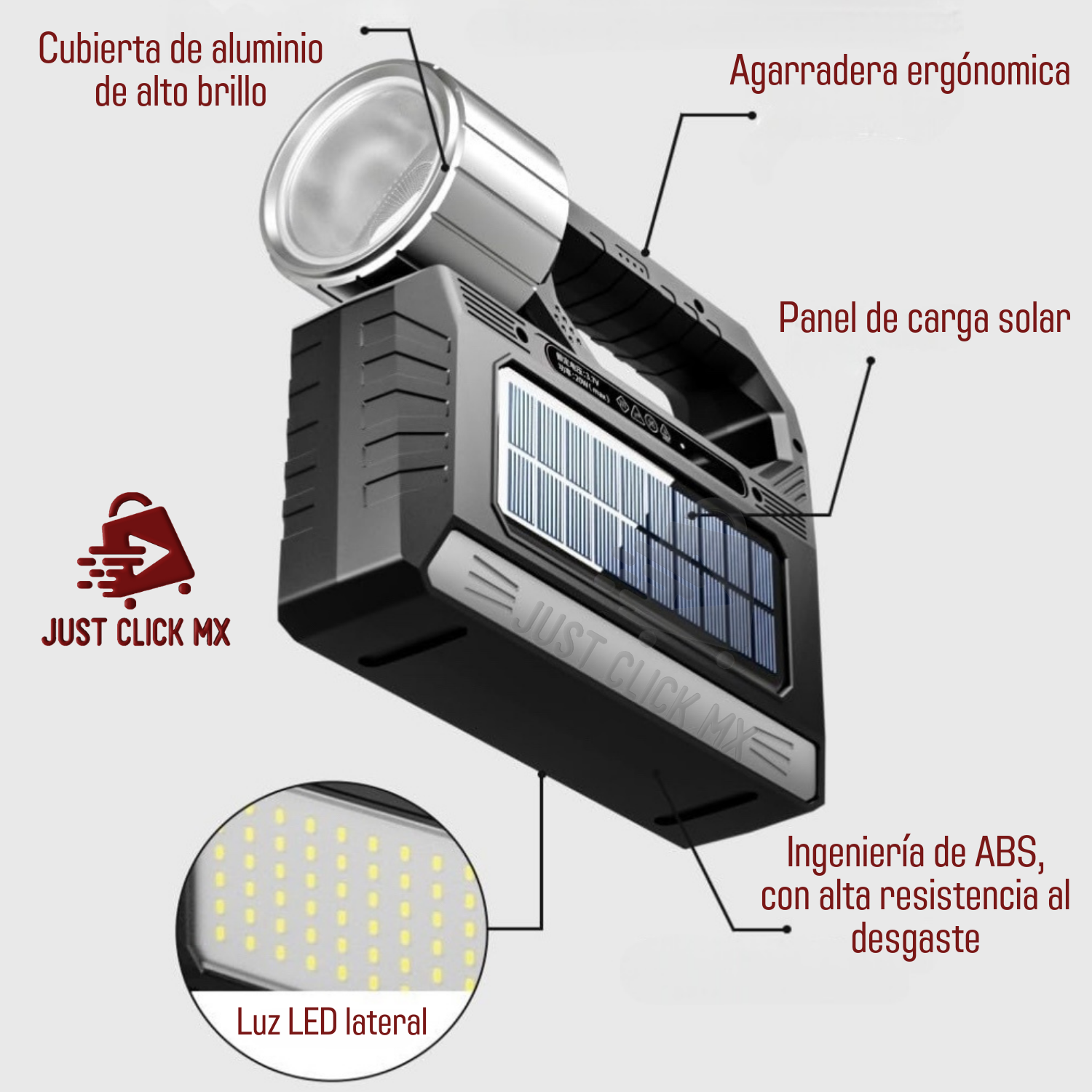 Foto 4 pulgar | Lámpara Solar Multifunción para Camping y Emergencias