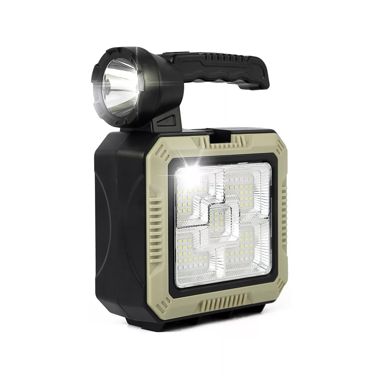 Lampara Táctica Led Recargable Impermeable Energía Solar Luz Eo Safe Imports  Esi-16776 Multicolor