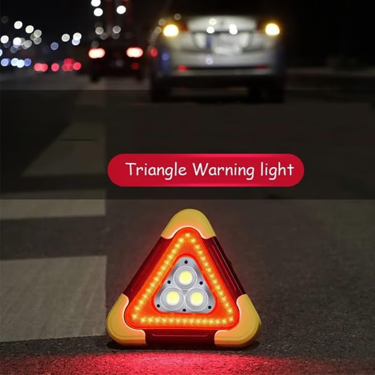 Foto 4 pulgar | Lámpara de Advertencia de Emergencia Triangular Led Recargable 5 Modos de Luz