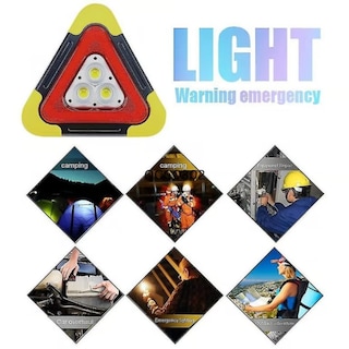 Foto 4 | Lámpara de Advertencia de Emergencia Triangular Led Recargable 5 Modos de Luz