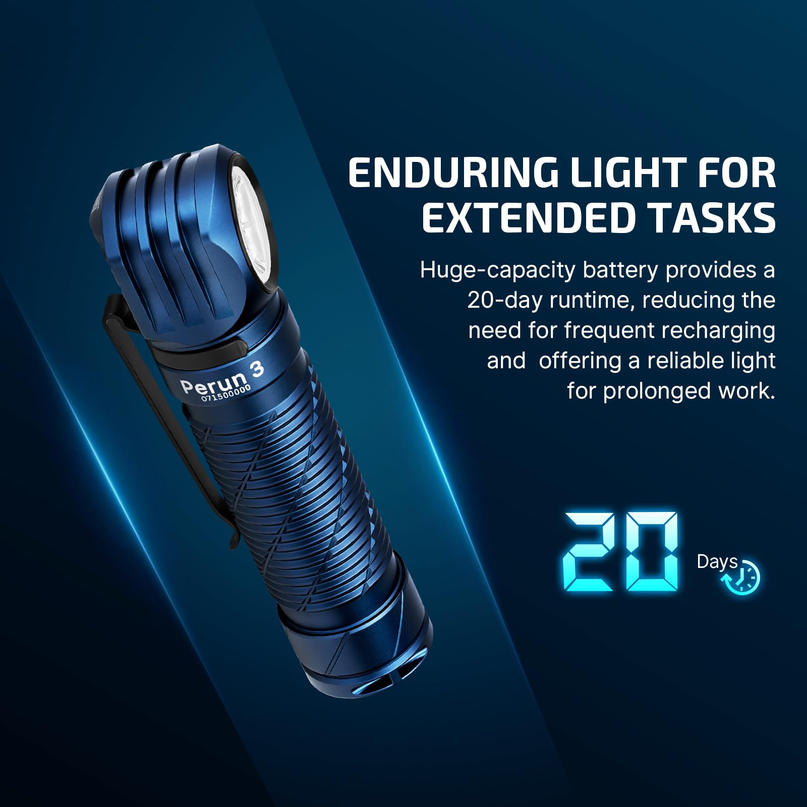 Foto 5 pulgar | Linterna Frontal Olight Perun 3 Recargable 3000lm Azul - Venta Internacional.