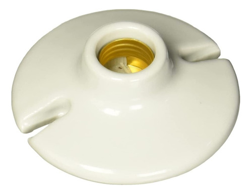 Foto 2 pulgar | Portalámpara Redonda Blanco Porcelana P/techo Surtek