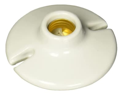 Foto 1 | Portalámpara Redonda Blanco Porcelana P/techo Surtek
