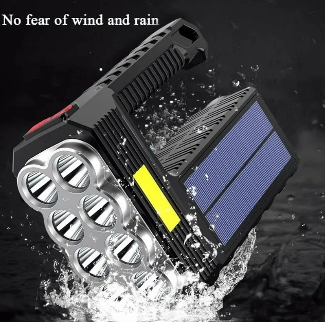 Foto 5 pulgar | Xtellar Linterna Led Táctica Solar Recargable: Impermeable Y A Prueba De Caídas.