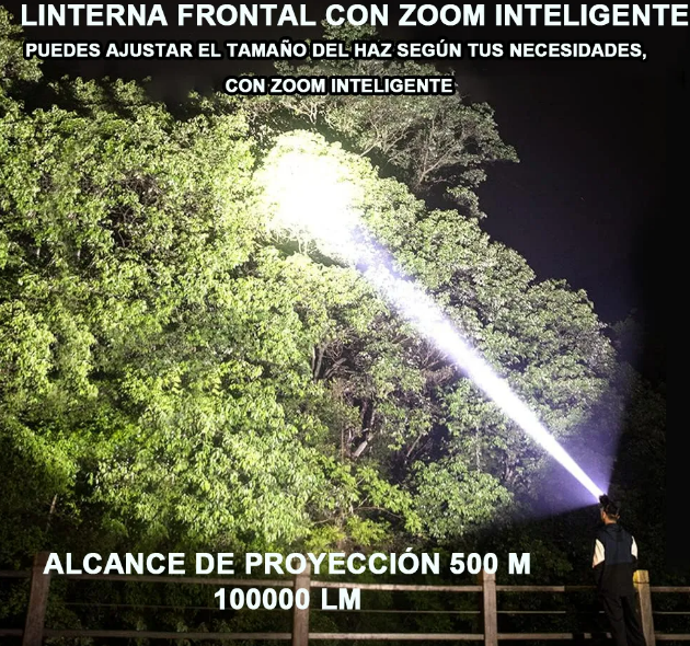 Foto 5 pulgar | Xtellar Pro Lámpara Minera Recargable, Linterna De Cacería Con Sensor Inteligente Y 6 Modos De Iluminación, Alcanc