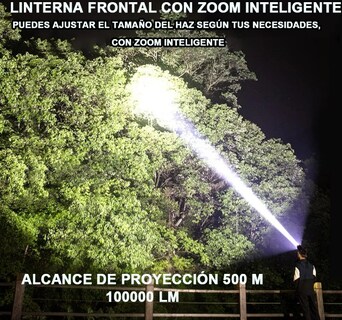 Foto 4 | Xtellar Pro Lámpara Minera Recargable, Linterna De Cacería Con Sensor Inteligente Y 6 Modos De Iluminación, Alcanc