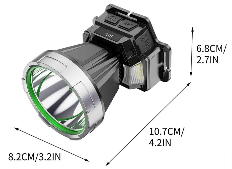 Foto 5 pulgar | Xtellar Linterna De Caza Y Minero Recargable, Lámpara Inductiva De Alto Alcance