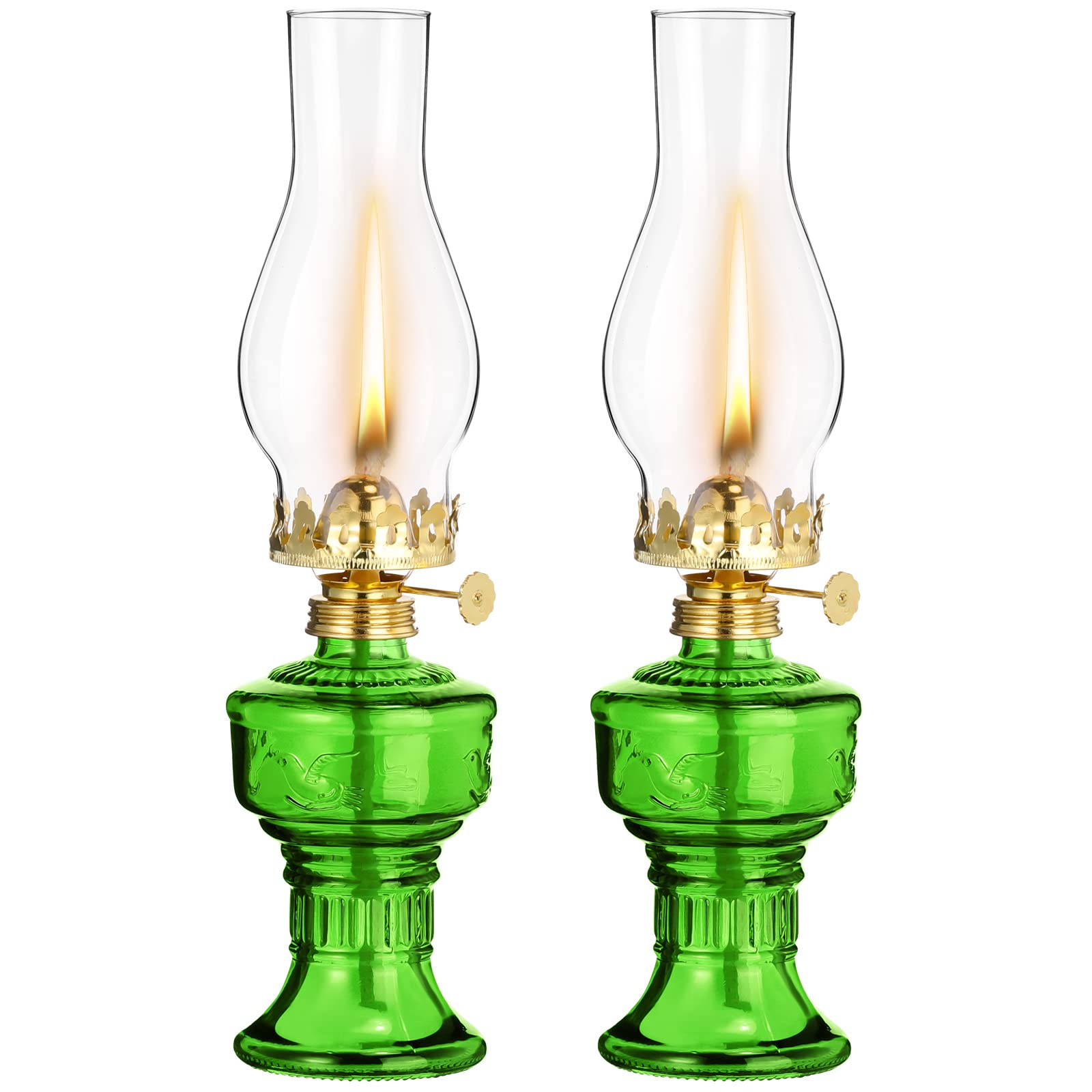 Foto 1 | Lámpara De Aceite Tuanse Chamber, Farol Vintage De Queroseno, 13 Pulgadas, Verde - Venta Internacional.