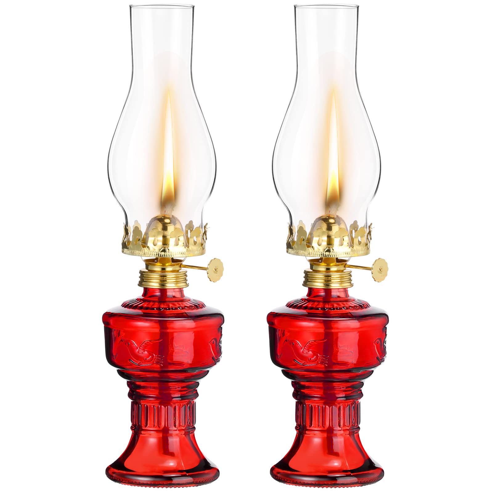 Foto 1 | Lámpara De Aceite Tuanse Chamber Vintage Kerosene Hurricane, 33 Cm, 2 Unidades - Venta Internacional.