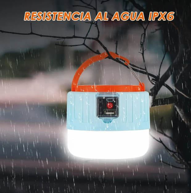 Foto 5 pulgar | Lámpara Xtellar Recargable Con Energía Solar Y Usb, Potente Linterna Led Para Acampadas Y Aventuras Al Aire Libre