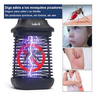 Foto 2 | Lampara Repelente Eléctrica Mata Mosquitos Y Mosca 4200v Portátil Lab.g Negro